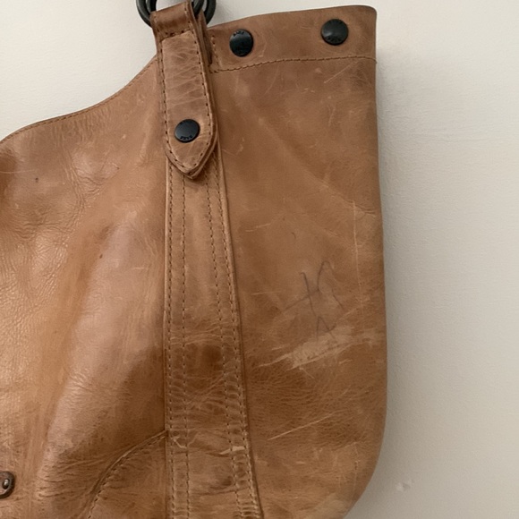 Frye Melissa distressed large handbag tote Washed Leather - Picture 10 of 15